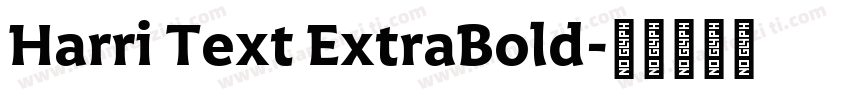 Harri Text ExtraBold字体转换